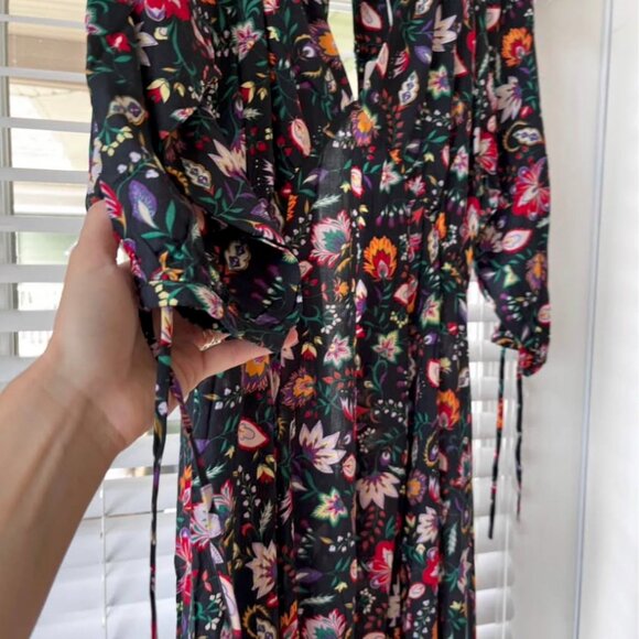 Tamga Sustainable Dress Milos Midi Sustainable (black floral boho) - NWT - Picture 4 of 7